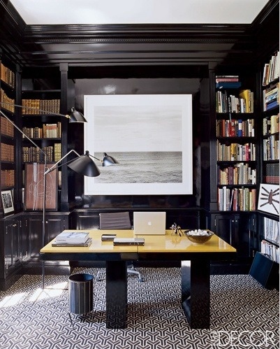 ARTICLE & GALLERY | Go Glossy, Feel Glamorous! - Get Inspired By These Shiny, Happy Interiors | Image Source: Elle Decor | CLICK TO ENJOY... http://carlaaston.com/designed/go-glossy-feel-glamorous (KWs: gloss, paint, wall, cabinet, door, finish)