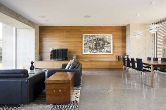 ARTICLE & GALLERY | Cure A Contemporary Interior's Cold Conditions With This All-Natural Remedy | Image Source: The Contemporist | CLICK TO ENJOY... http://carlaaston.com/designed/warm-style-for-cold-contemporary-interior | (KWs: design, reclaimed, wood, texture)