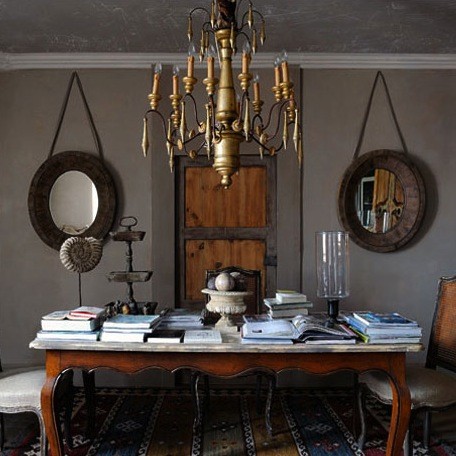 Visit ➤ http://CARLAASTON.com/designed/wood-as-color-of-room to learn what happens "When Wood Becomes The Color On A Room" | Image Source: casasugar.com (KWs: #flooring, floor)