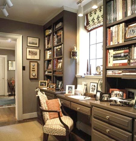 Do You Dare Position A #Desk Next To An #Office #Window? Is It Too Distracting? You Be The Judge ➤ http://CARLAASTON.com/designed/position-desk-aside-home-office-window 