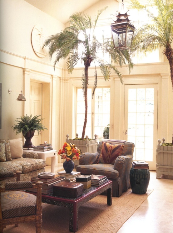 When The Greenery Goes A 'Lil Crazy (...& That's A GOOD Thing ;-) ➤ http://CARLAASTON.com/designed/swap-holiday-decor-for-indoor-plants #indoor #plant