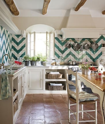 DESIGNED's Definitive Guide To Home Backsplash Design, Image source: El Mueble , via: With Love By Bea