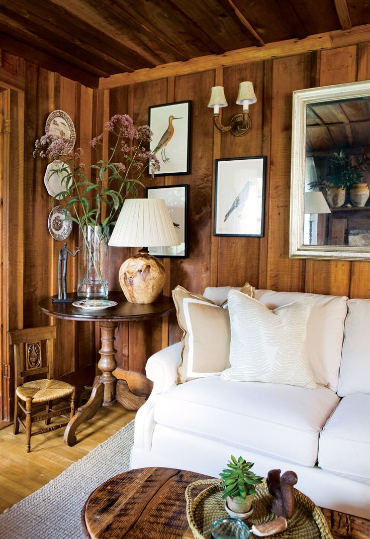 How To Make A Dark Paneled Room Look Fresh And Light — Designed