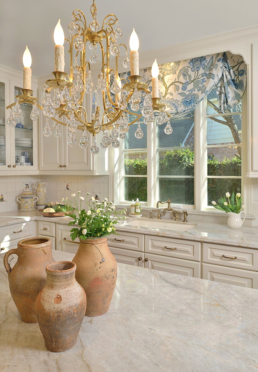 White Kitchen - Chandelier and Window.jpg