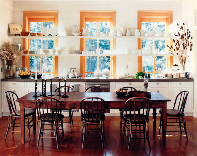 What S Hot In The Kitchen Shelves Built Front Of Windows What S Hot In The Kitchen Shelves Built Front Of Windows