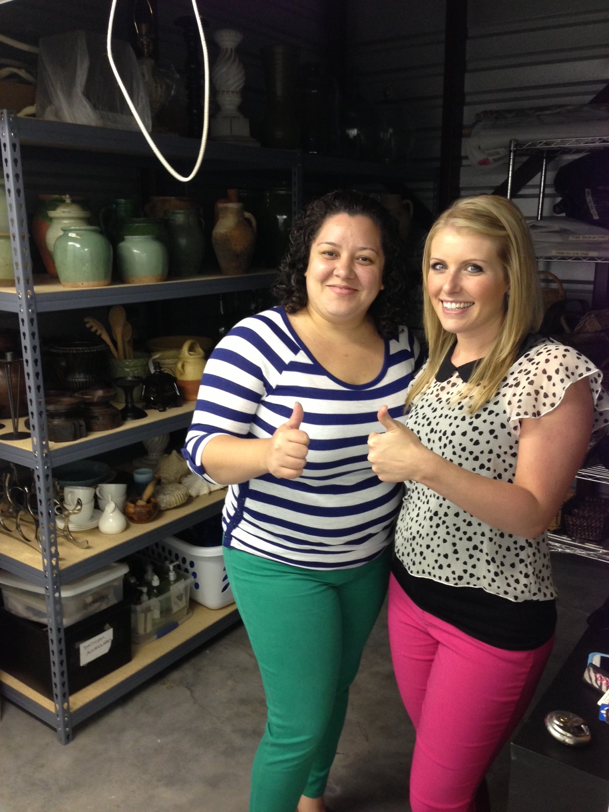 Jitka & Kristen after all their hard work.