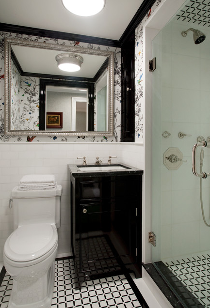 Personally, I love an exceptionally tall mirror in a space, because it adds height and feels luxurious. I love a horizontal mirror too, especially when we are trying to achieve a zen or modern look in a bathroom. | Design -er: Enviable Designs Inc.