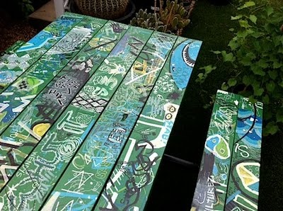 Cool picnic tables | Image via: paradisexpress