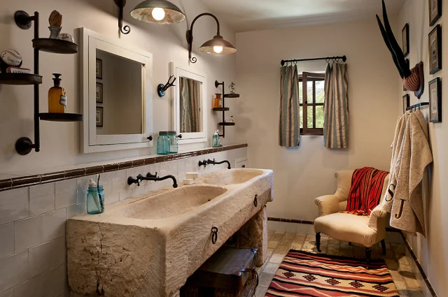 Rustic bathroom