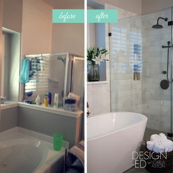 Before & After: A Confined Bathroom Is Uplifted with Bountiful Space!