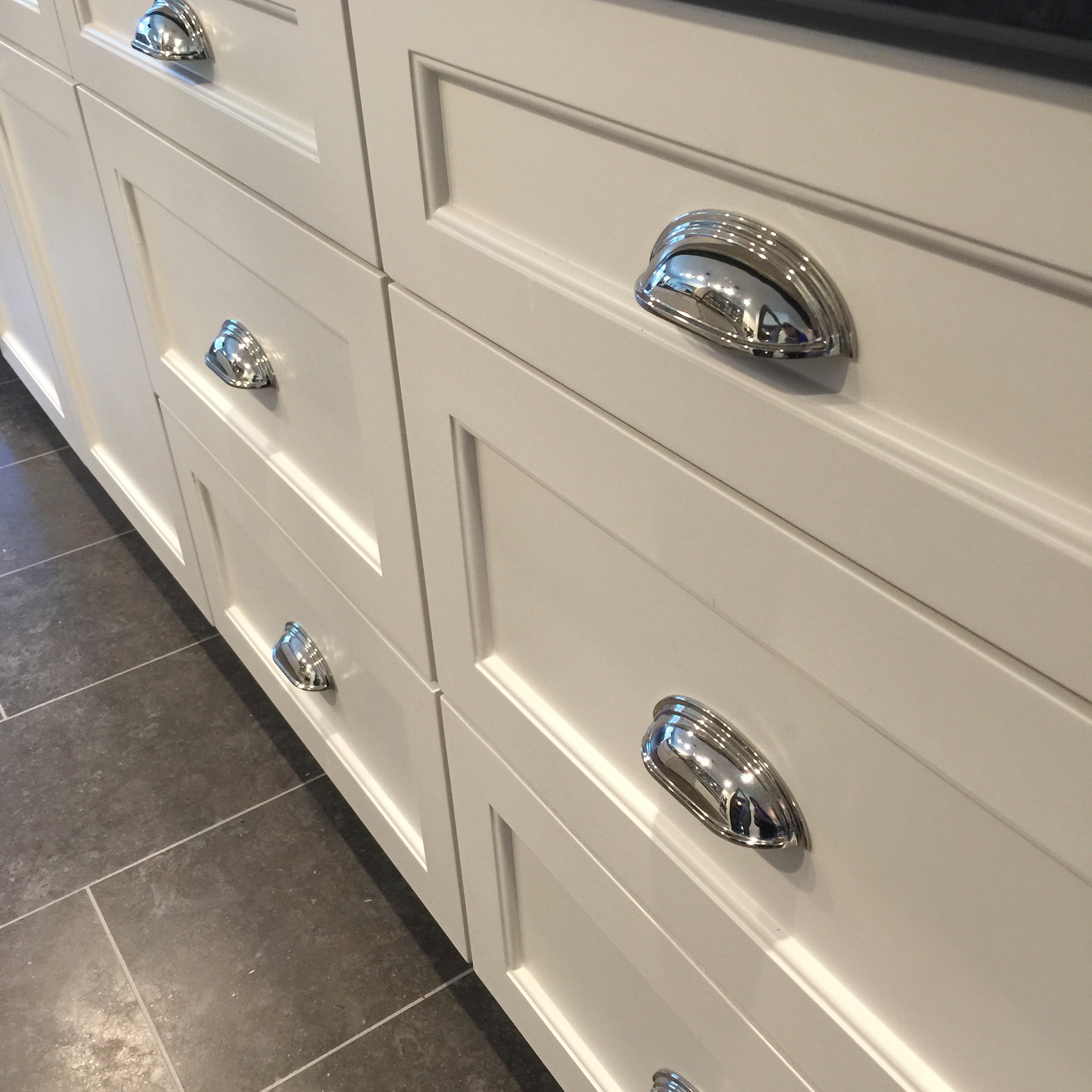 Wide deep drawers closed | interior Designer: Carla Aston