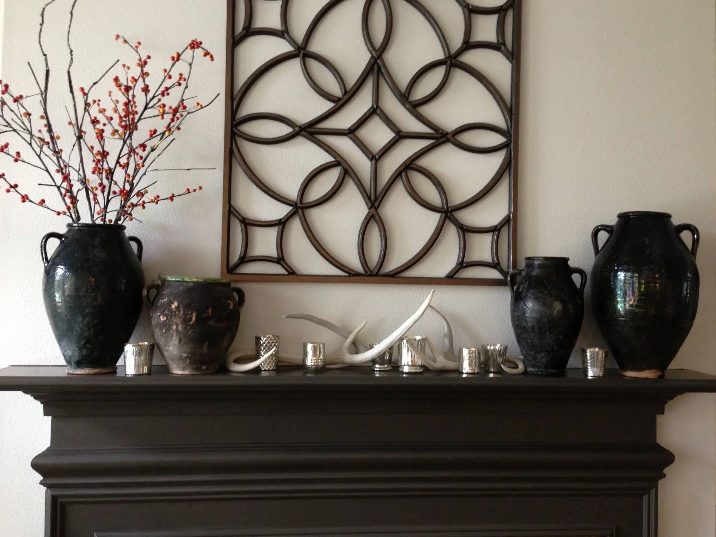 Mantel - Before with grillwork