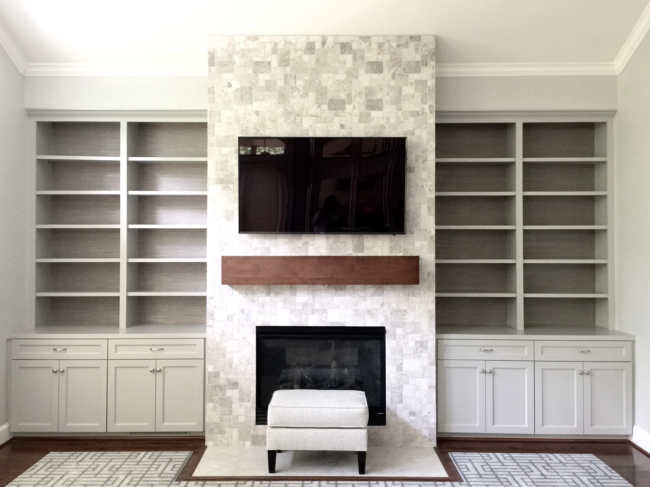 An Interior Design Project Nearing Completion Designed