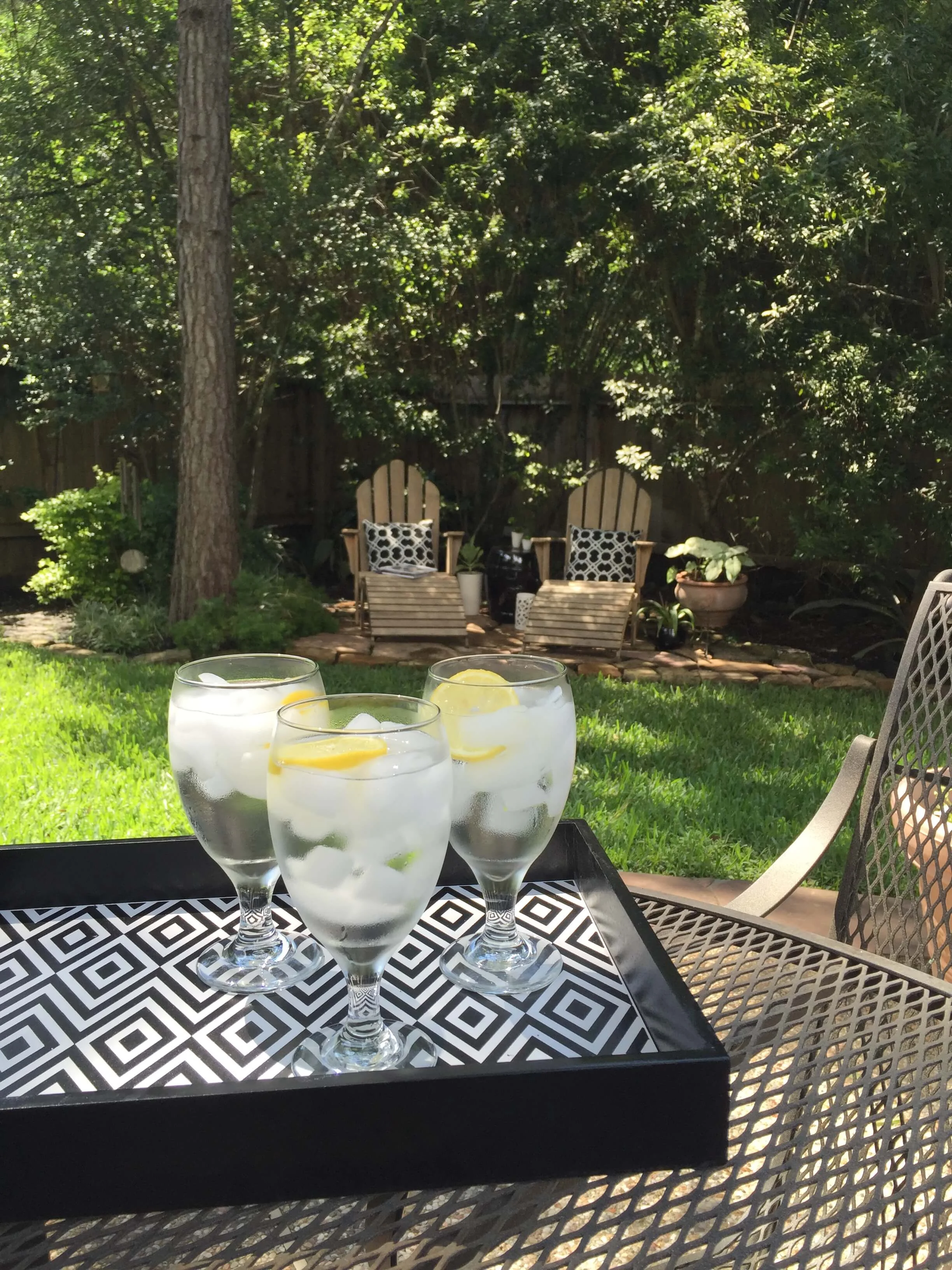 Garden view, from table