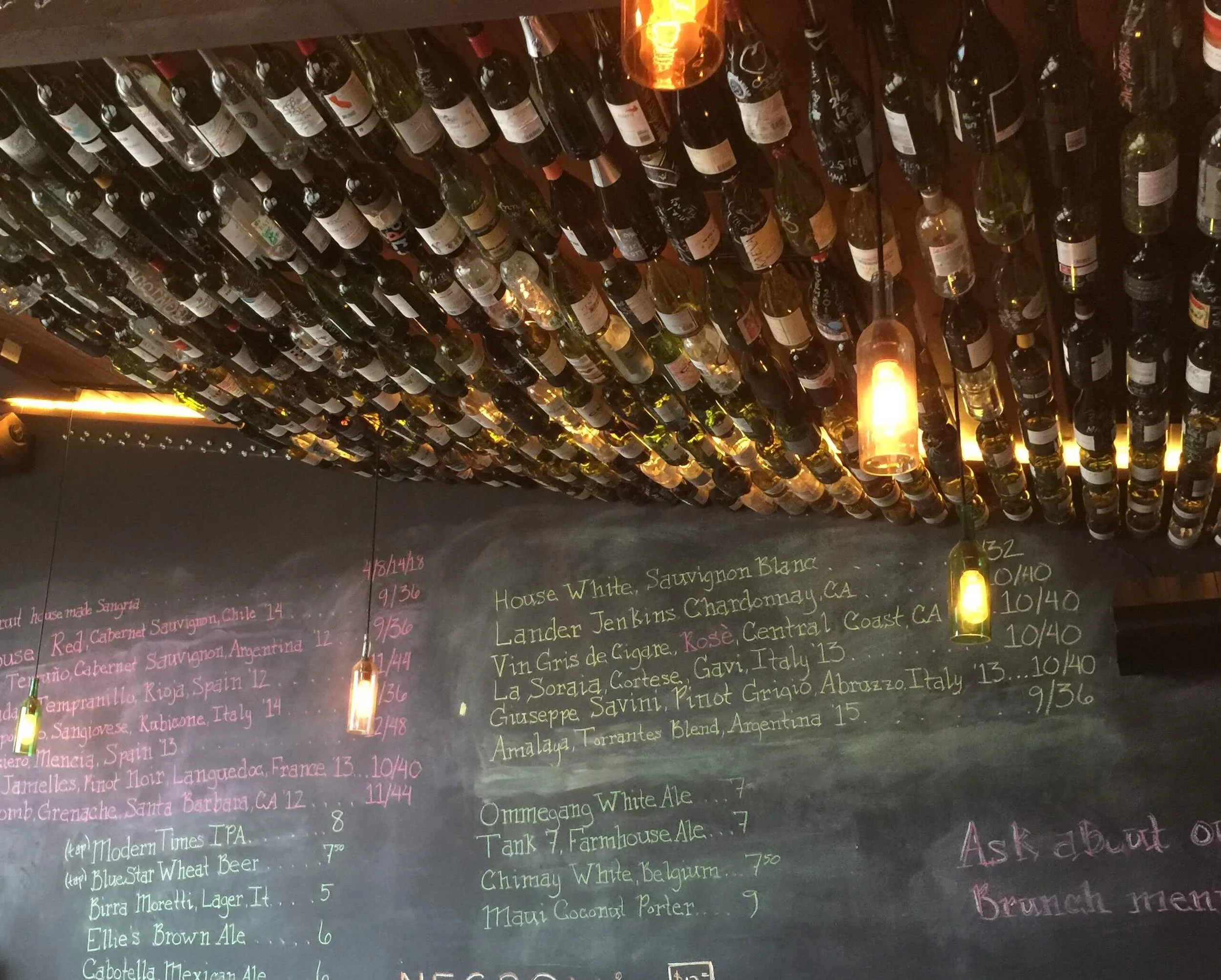 Chalkboard Wall at Bacari PDR