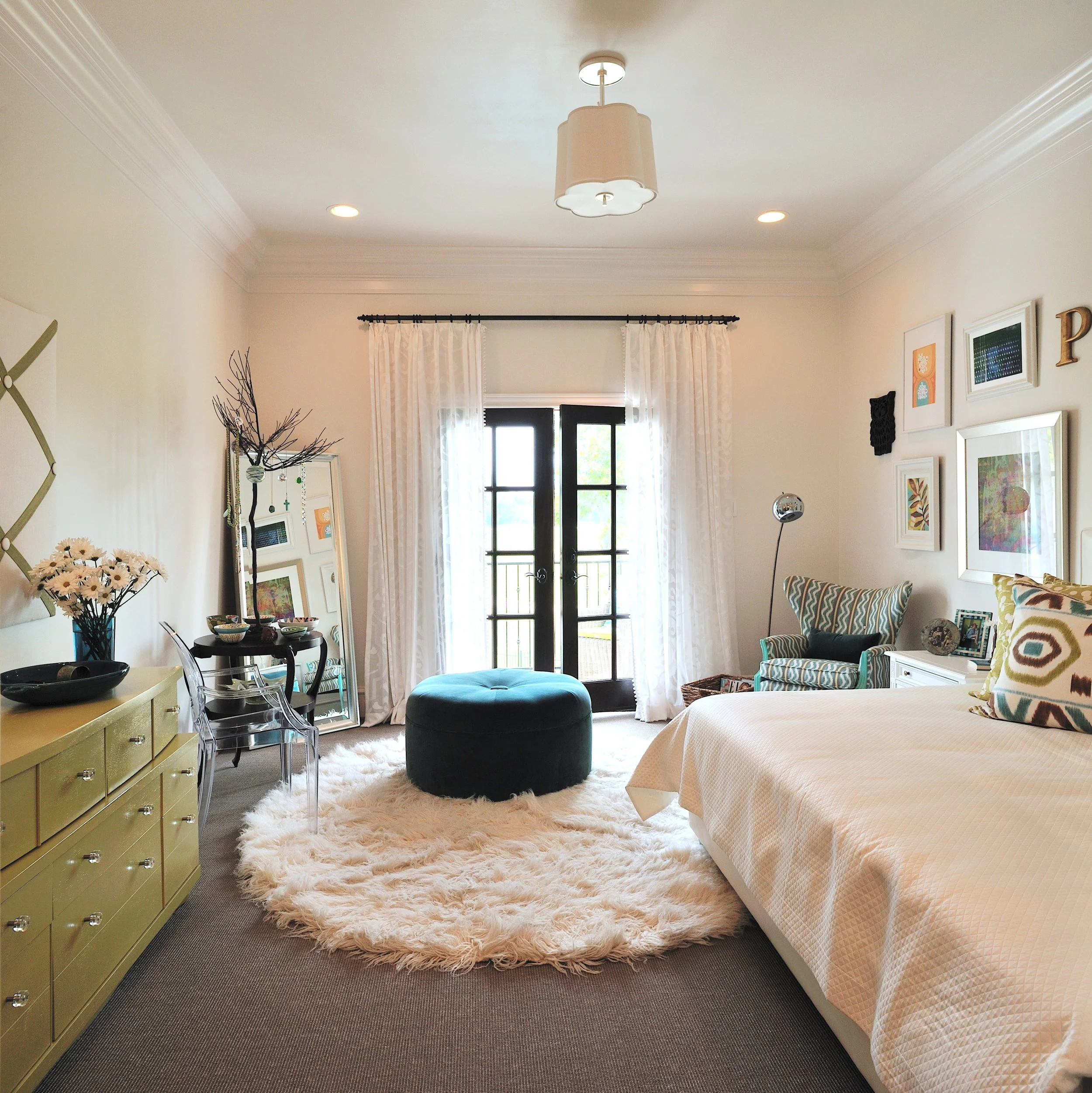 Designer: Carla Aston, Round Flokati Rug