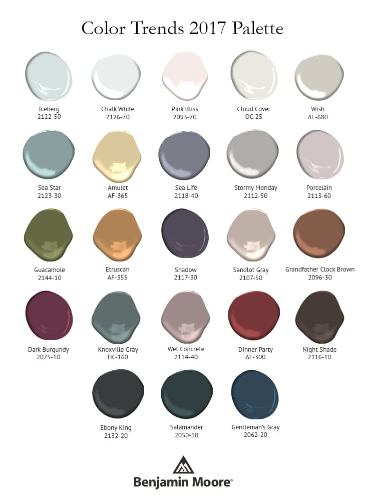 Benjamin Moore - Paint Color Palette for Color of the Year, 2017
