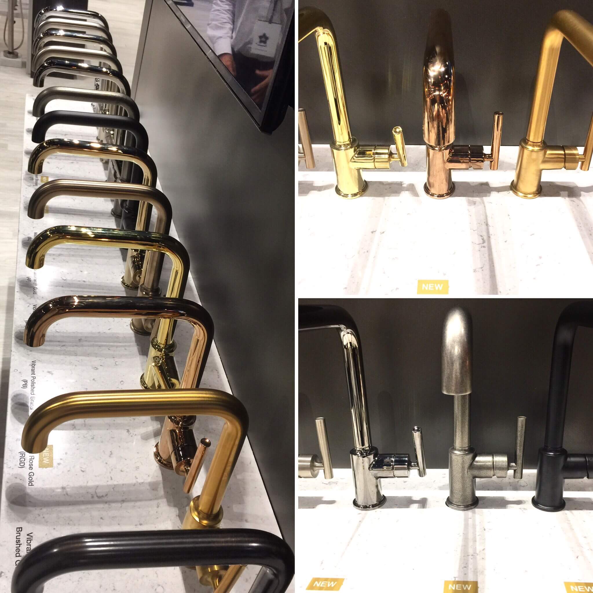 So many faucet finishes to choose from at Kohler. Now, there's even Rose Gold.