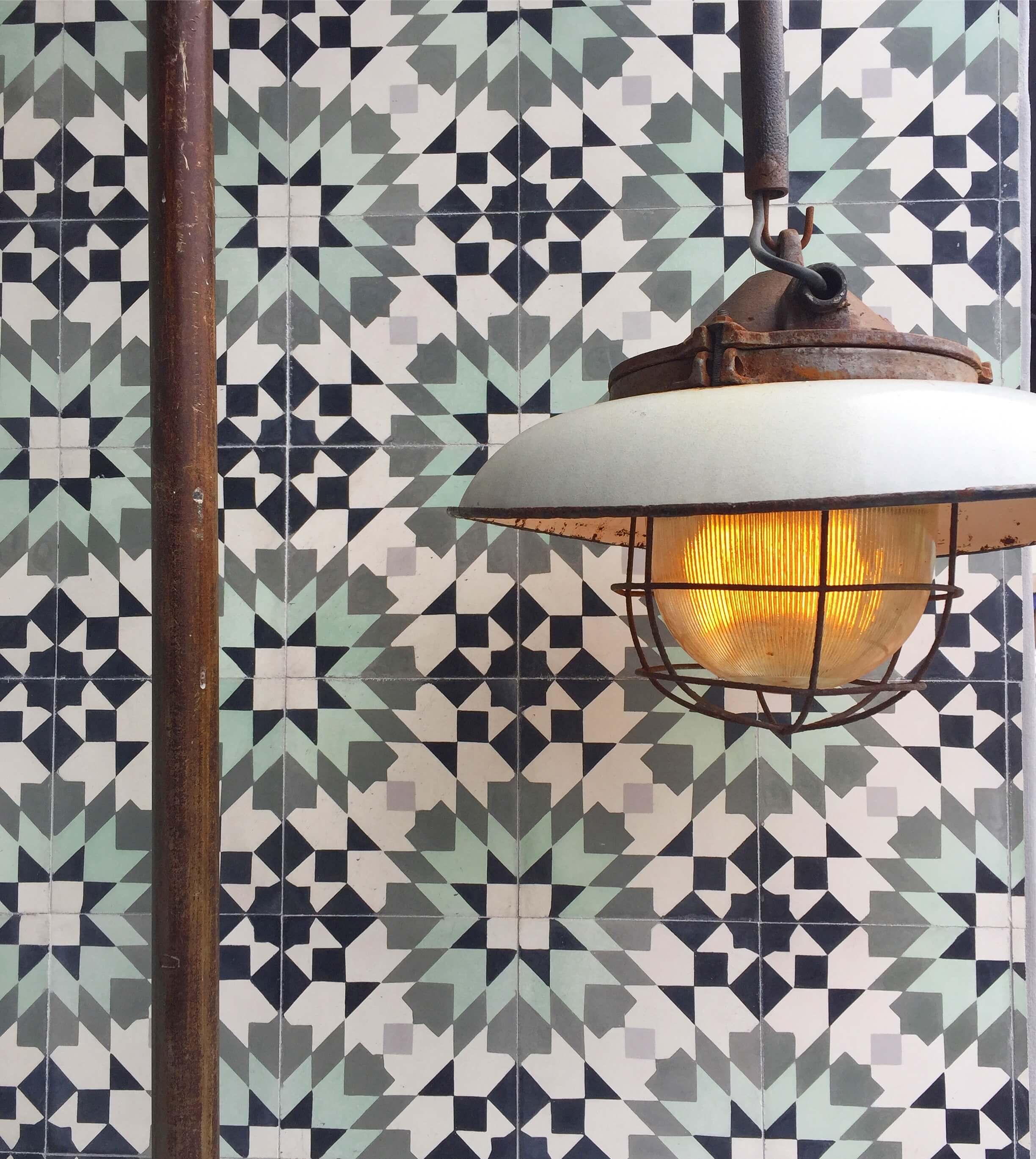 Graphic tile inspiration from shopping Venice's Abbott-Kinney Road