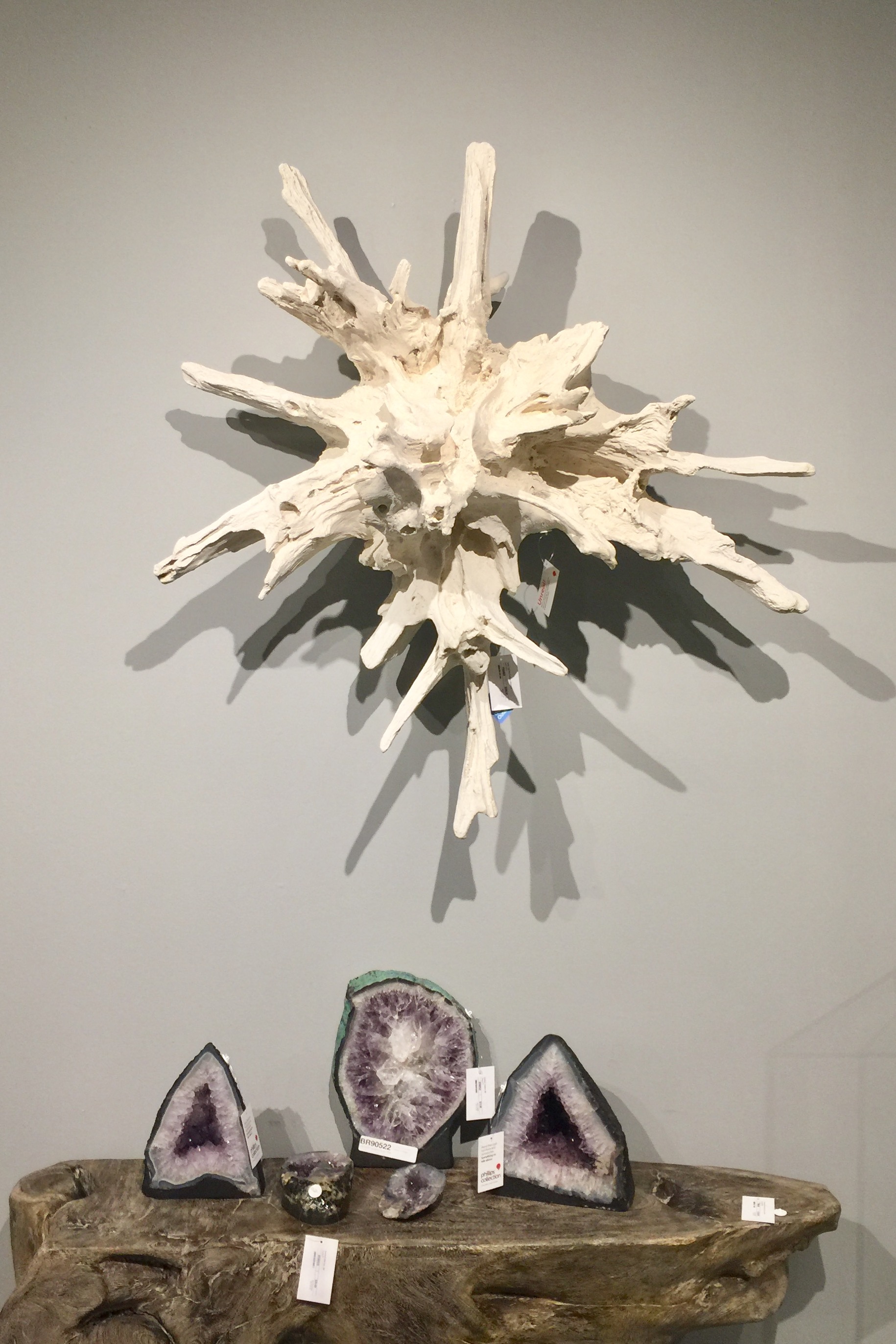 Sculptural wood wall decor from Palacek