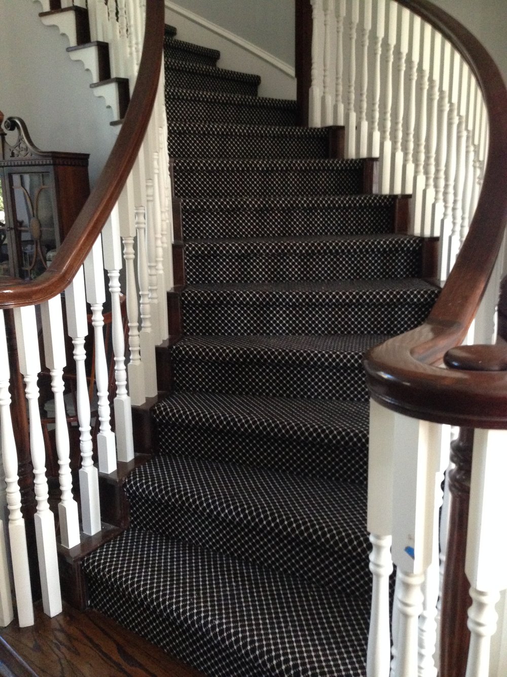 Should I Carpet My Stairs With The Same, Hardwood Floors With Carpeted Stairs