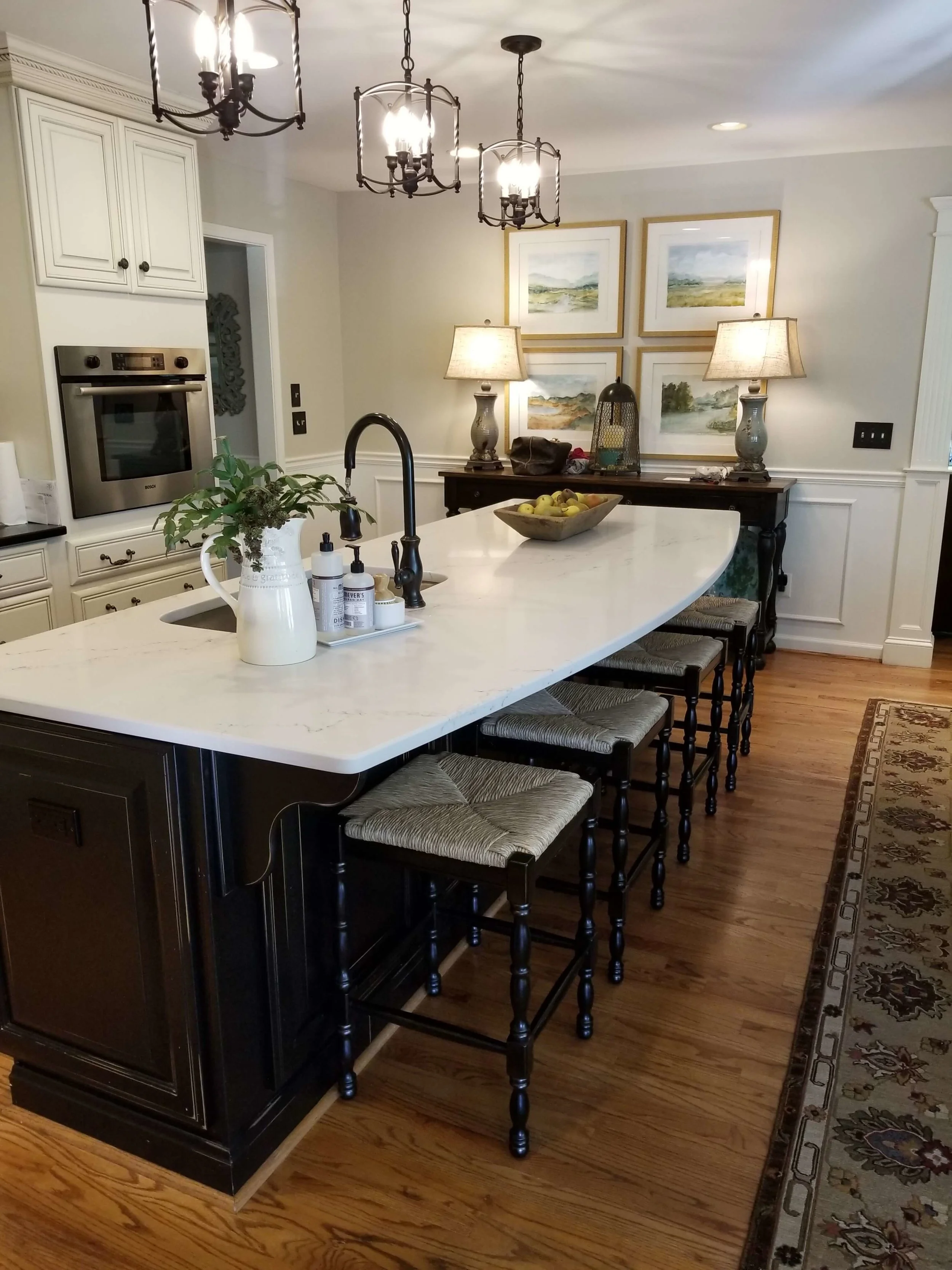 How A Simple Kitchen Island Countertop Change Can Totally Update A