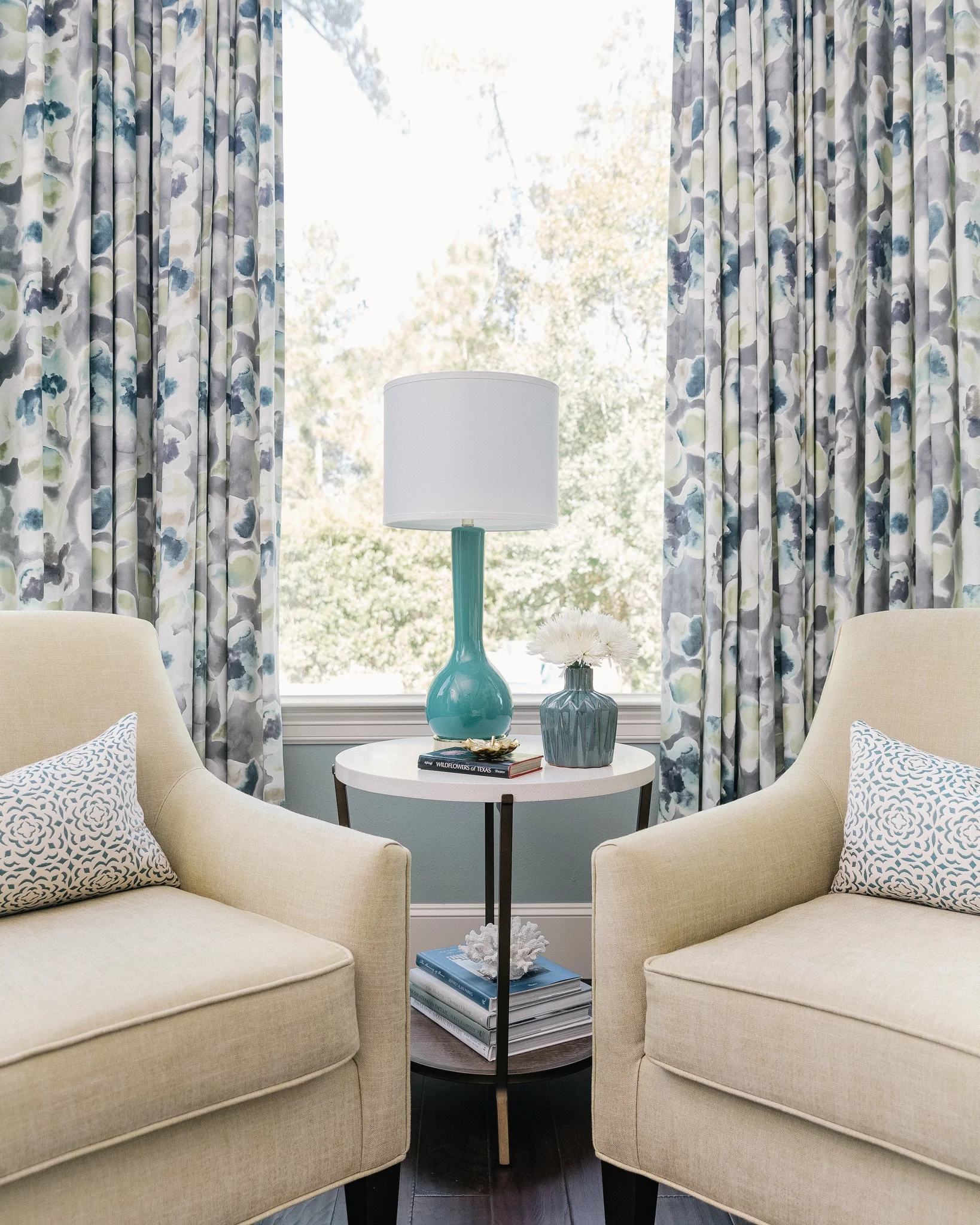 Luxurious blue master bedroom retreat - Carla Aston, Designer | Colleen Scott, Photographer #masterbedroom #bedroomdesign #bedroomideas