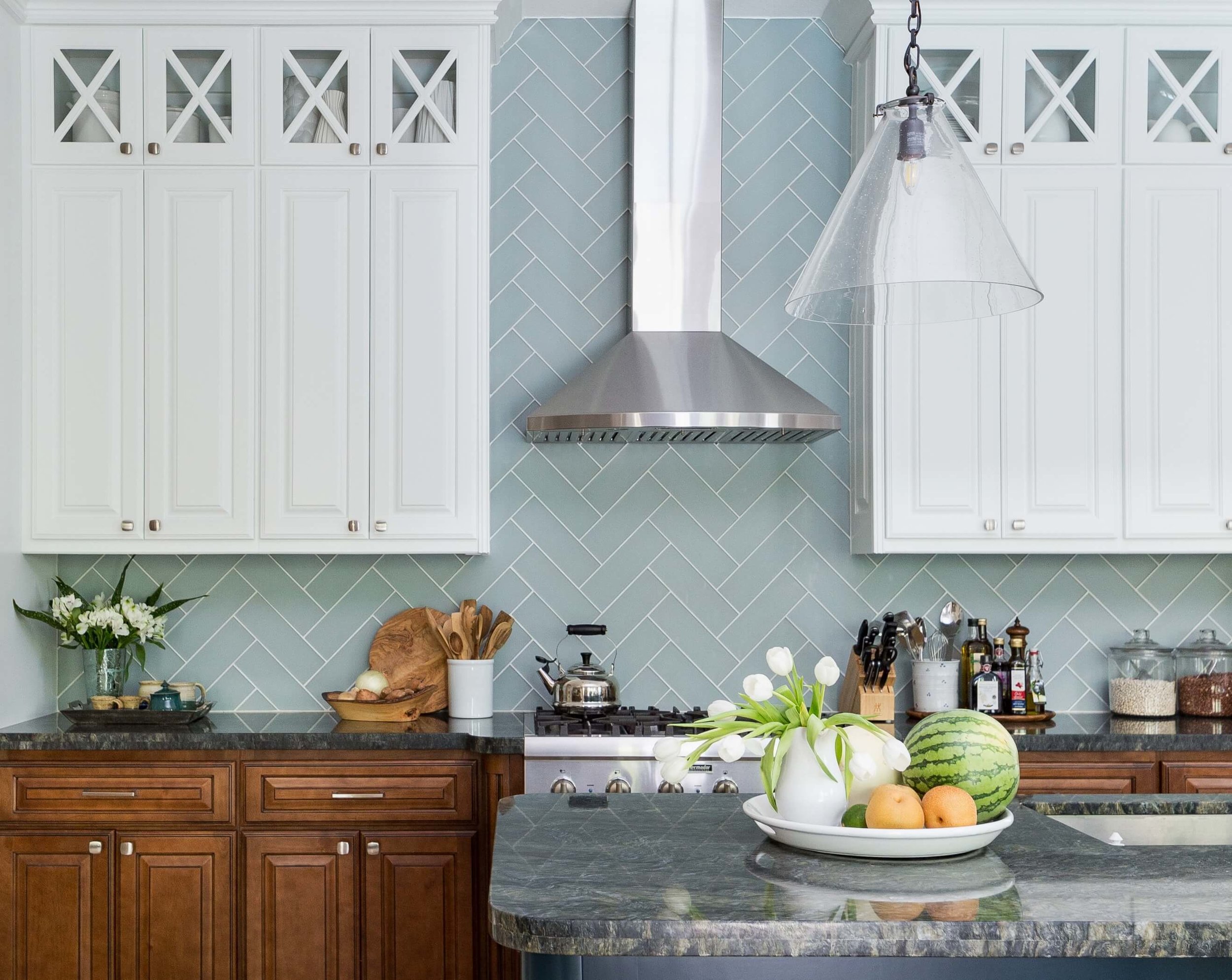 Designers Are Loving This Color For Kitchen Cabinets Right Now - Dark Teal  Cabinets