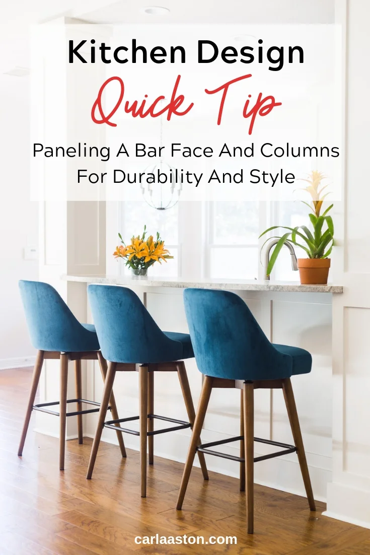 Kitchen Design Quick Tip Paneling The Bar Face Designed