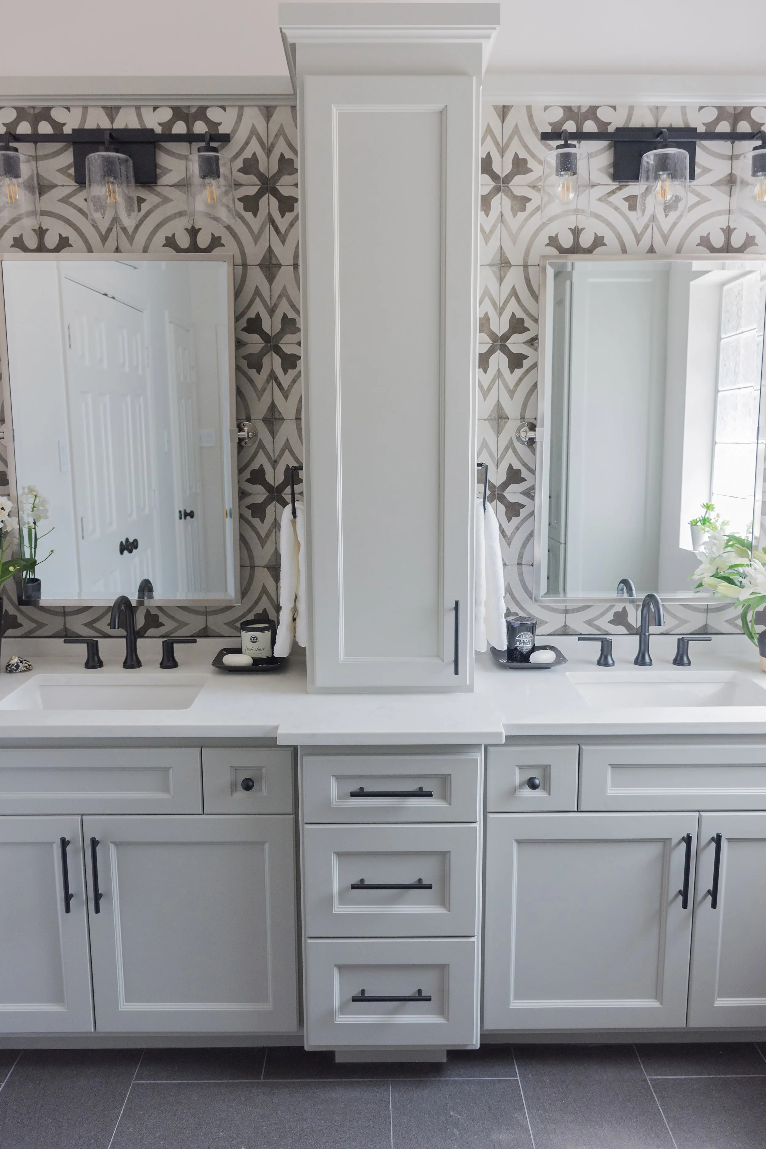 DIY Bathroom Countertop Vanity Tower Cabinet 