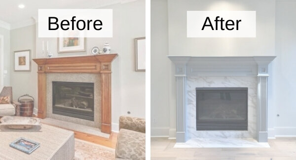 5 Amazing Inexpensive & Easy Fireplace Remodel Transformations — Designed