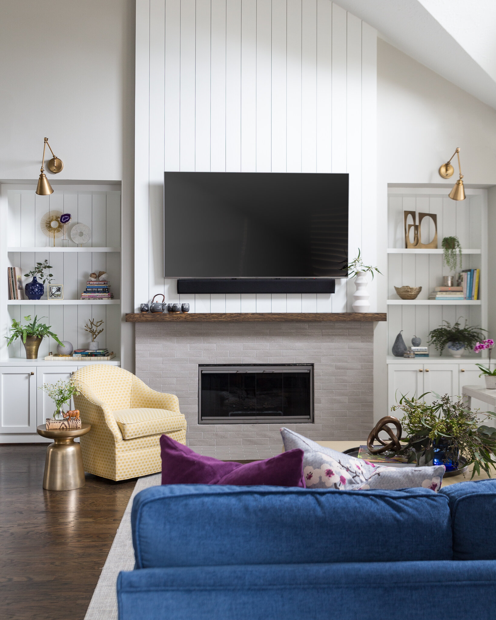 How To Decorate A Mantel When You Have A Tv Above It! — Designed