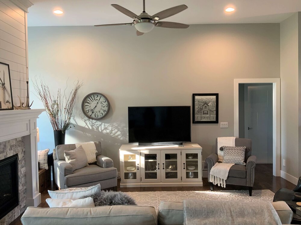 To Decorate A Blank Wall Around Tv, Wall Decor Above Sliding Glass Door