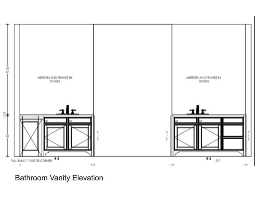 Bathroom Design Quick Tip Where To, Double Vanity Mirror Dimensions