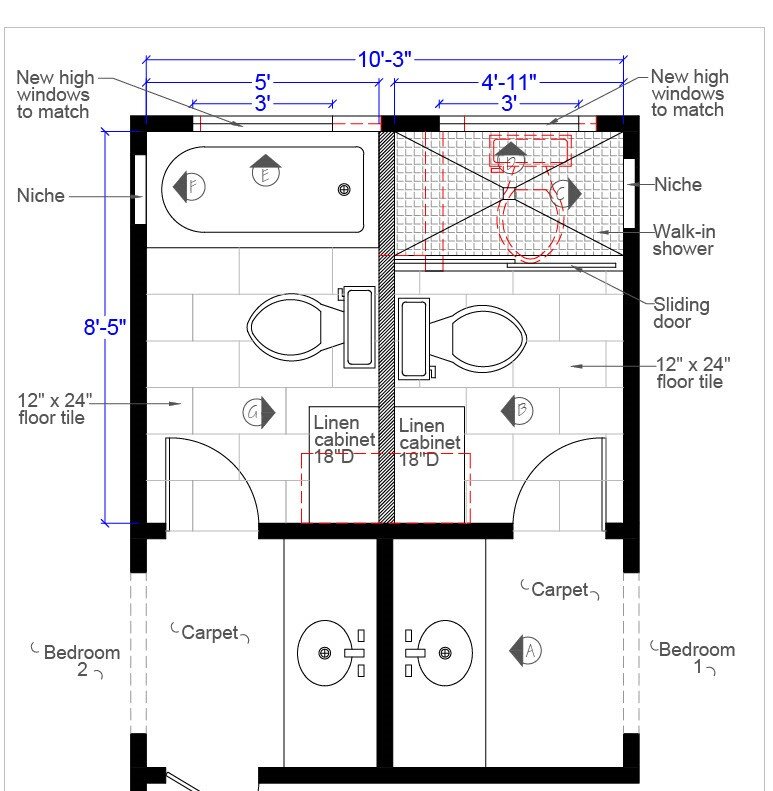 Small Bathroom Layouts with Separate Tub and Shower: Maximizing Space ...