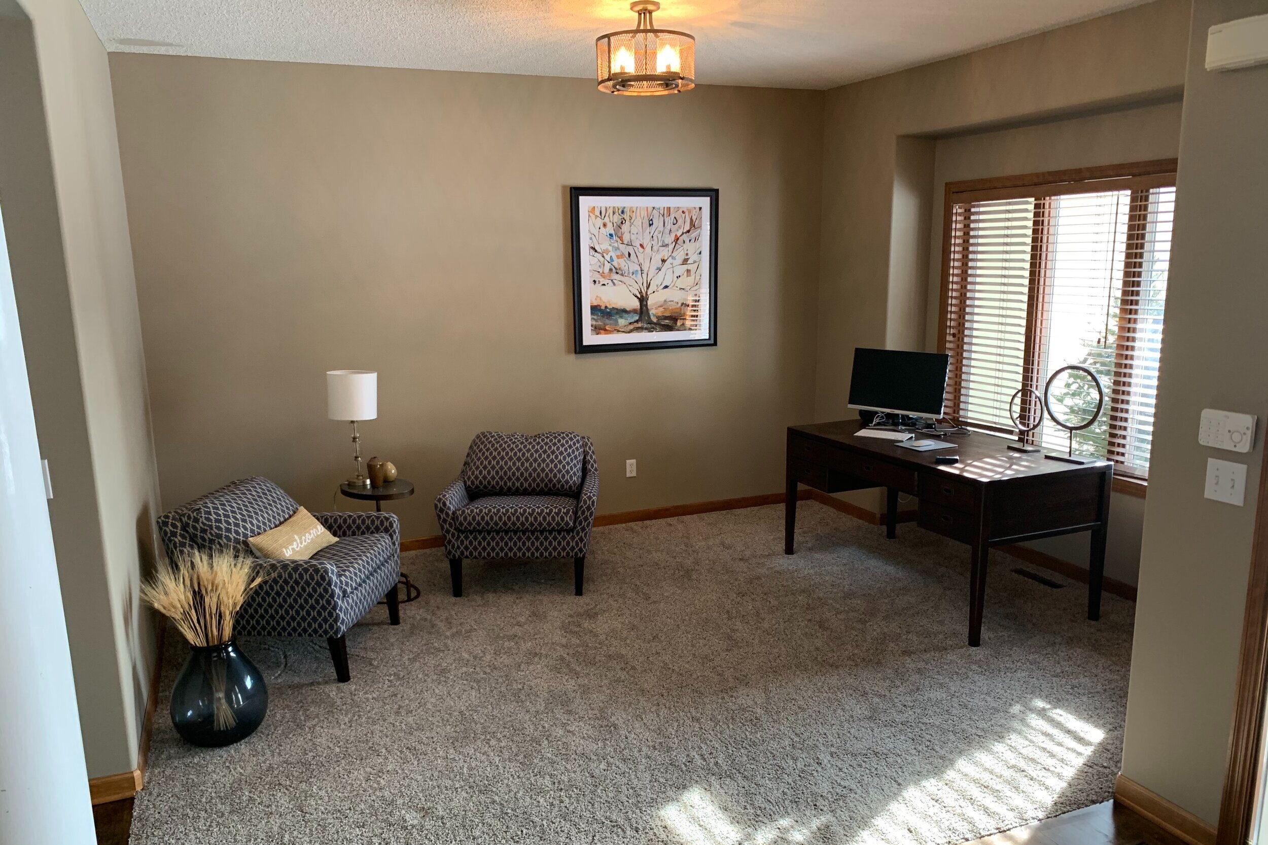 converting living room into office