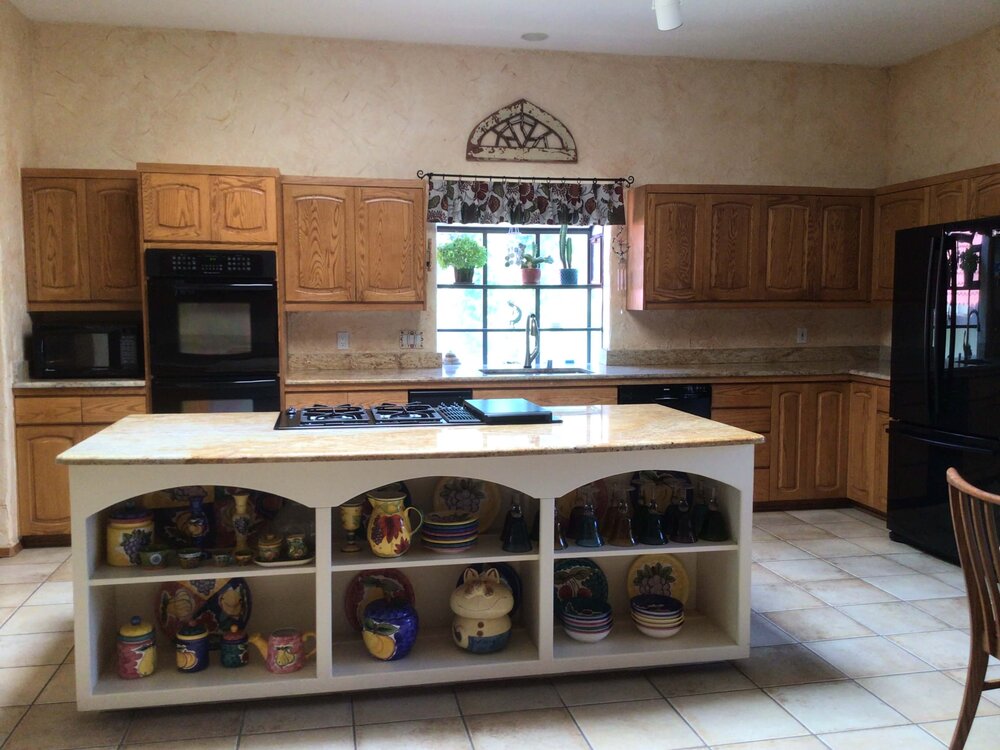 Kitchen to be remodeled in a sophisticated southwestern style. carlaaston.com