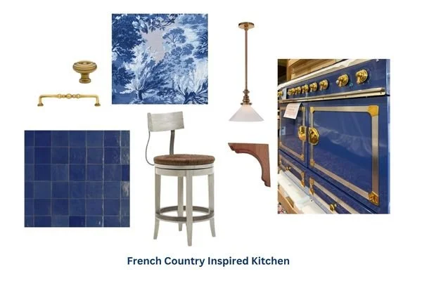 A French Country, Blue and White Kitchen for 2025!