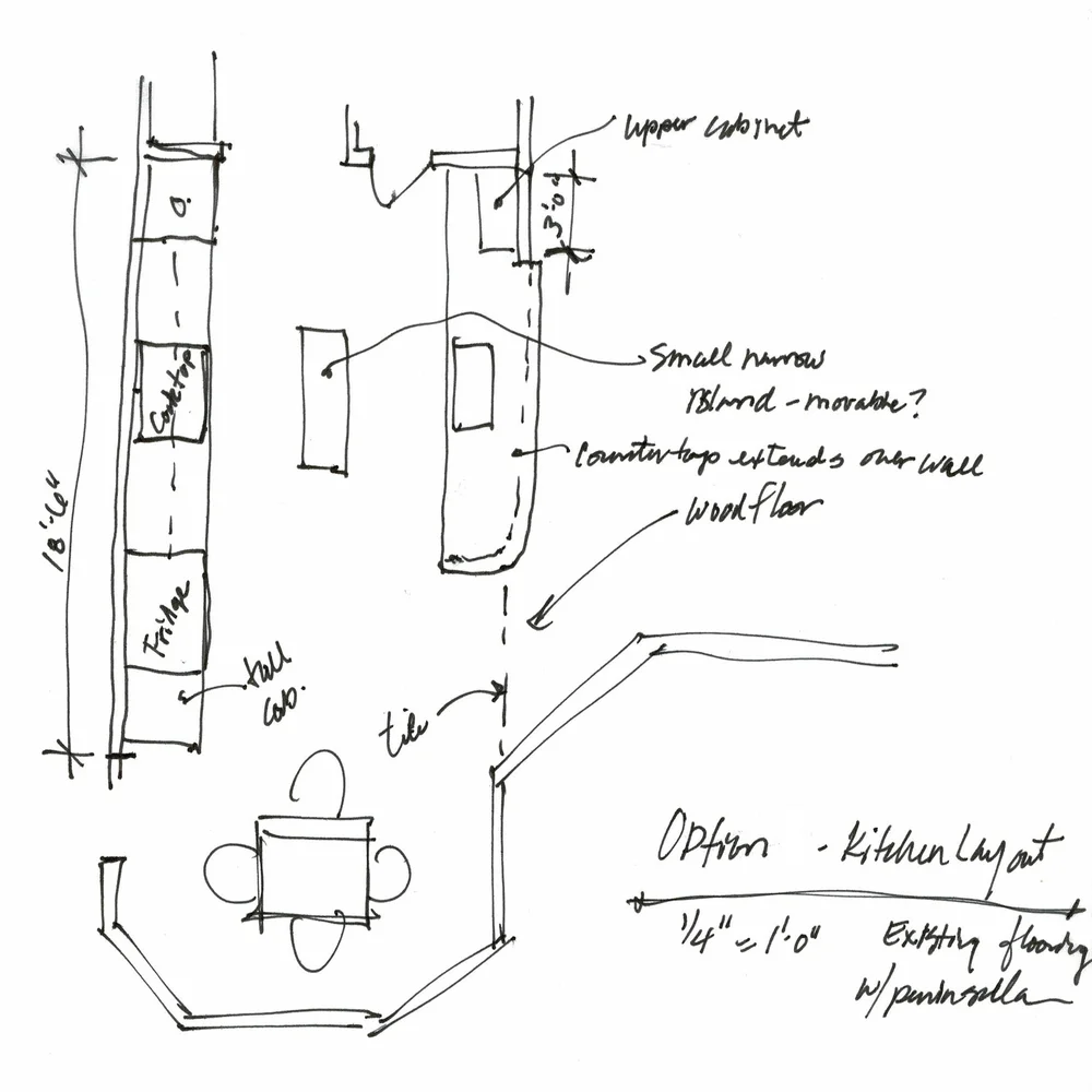 Interior Design Challenge - 3 Layout Options For 1 Kitchen Remodel ...