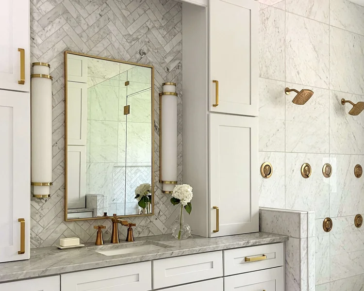 8 Ways to Add Color and Interest to an All White Bathroom — DESIGNED