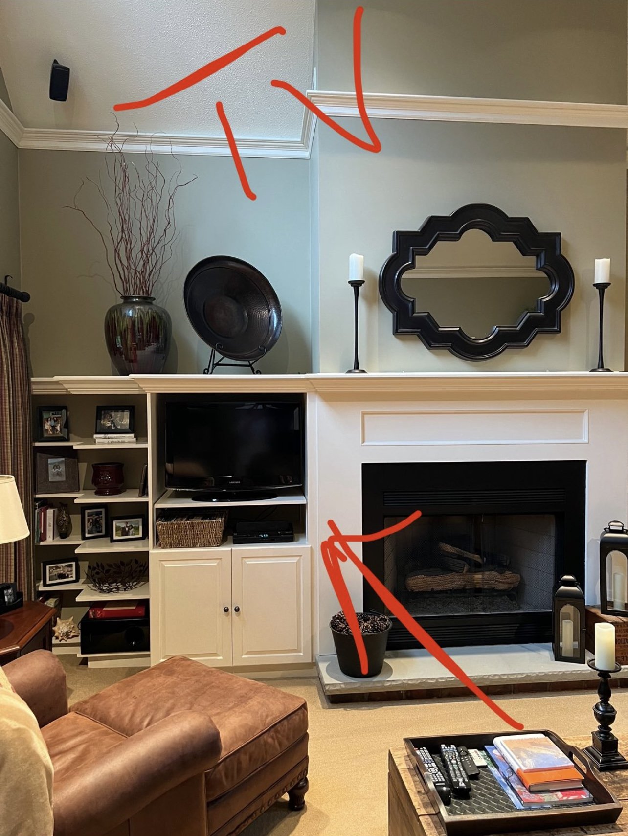 How to hide tv cords. Very cool  Wall mounted tv, Tv stand, Tv wall