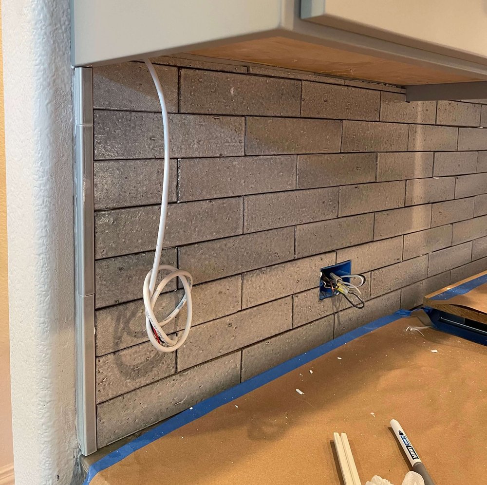 How to End Backsplash on Open Wall? 