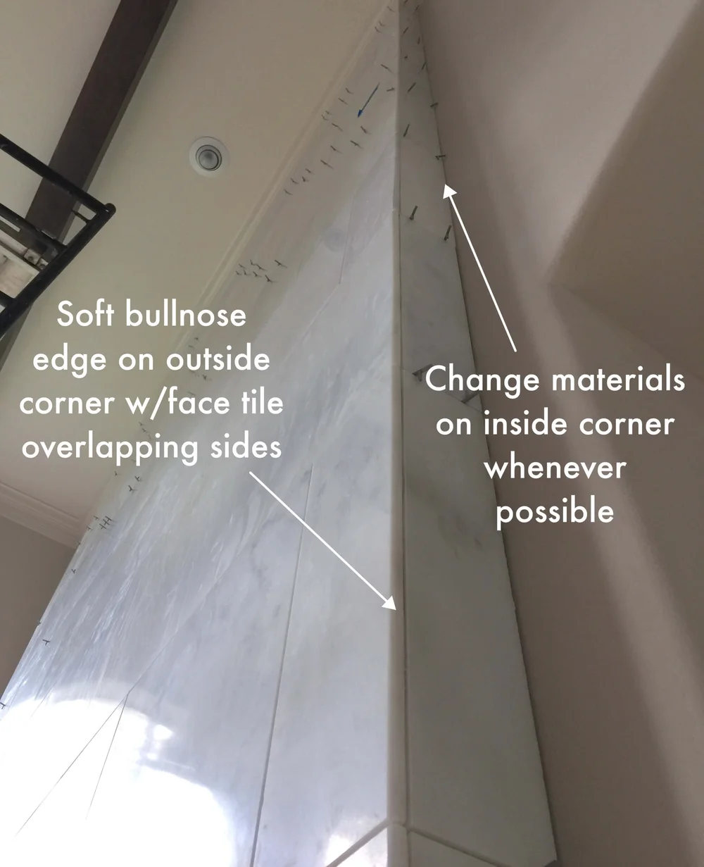 Your Fireplace Wall's Finish Consider This Important Detail With Tile