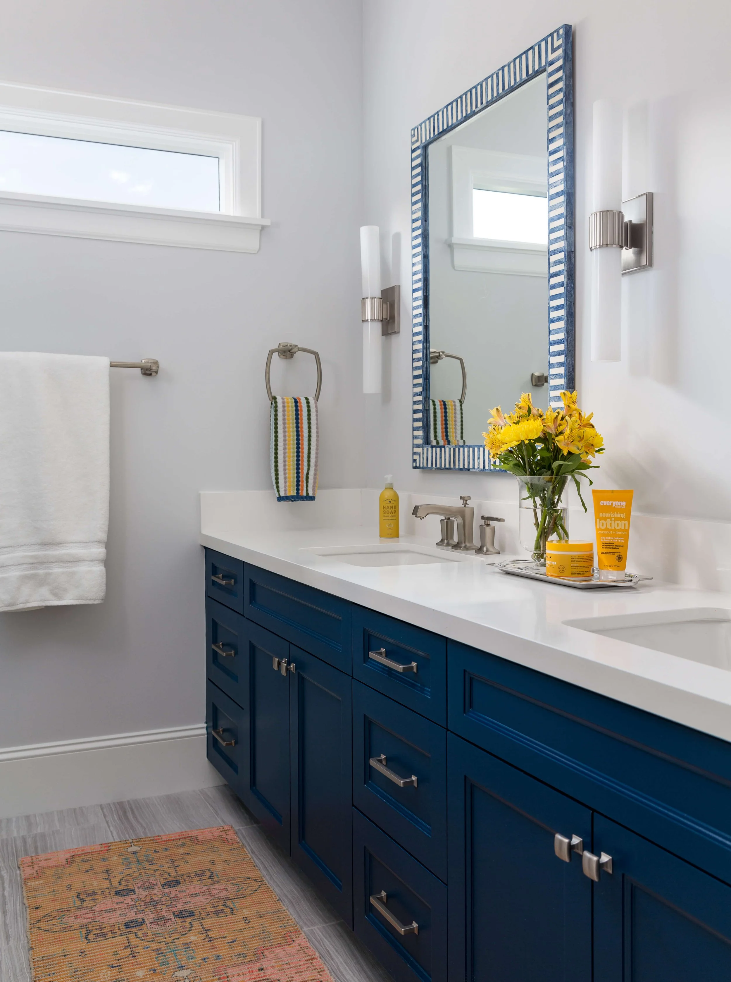 8 Ways to Add Color and Interest to an All White Bathroom — DESIGNED