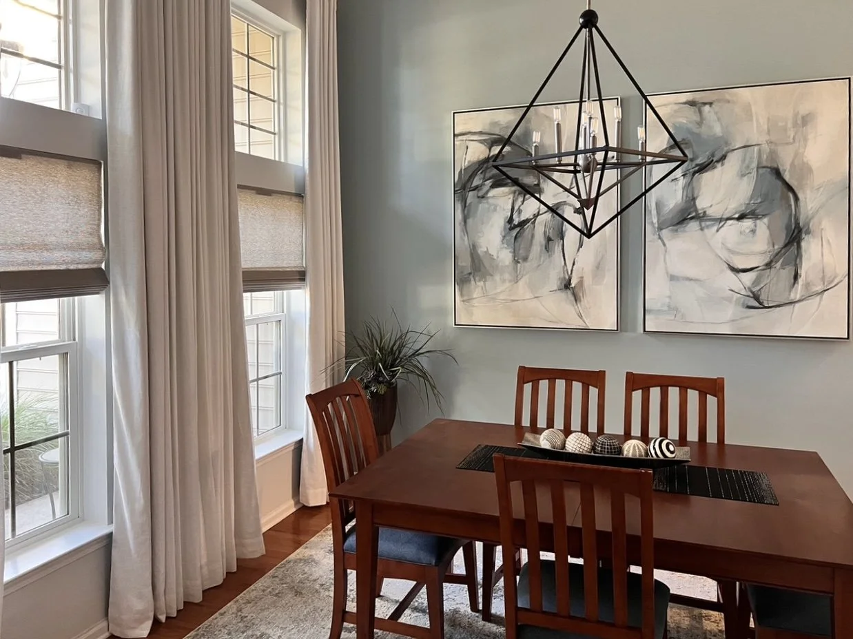 She sent the final photos! - Dining Room and Pass Through Room Finished ...