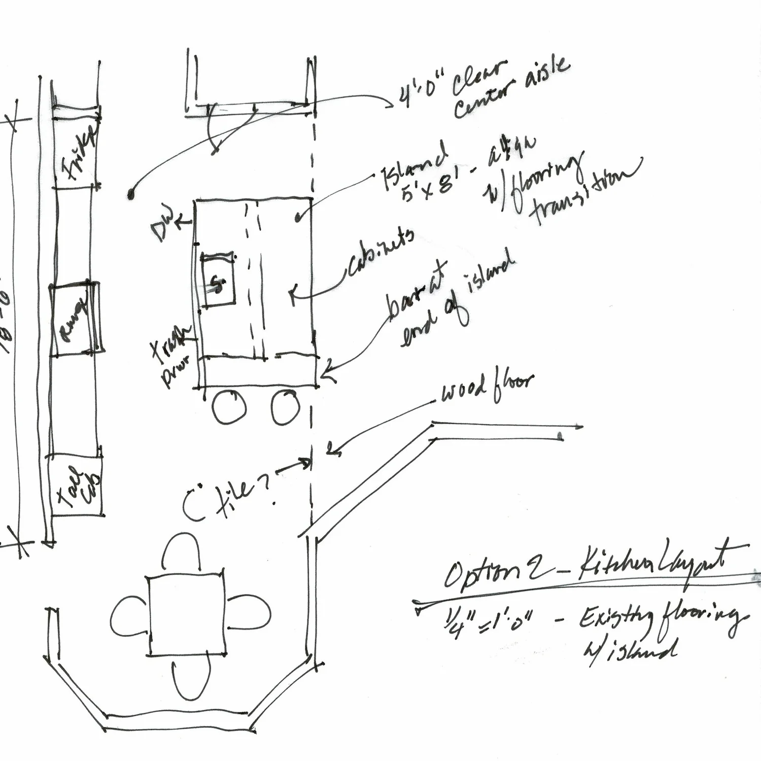 Interior Design Challenge 3 Layout Options For 1 Kitchen Remodel