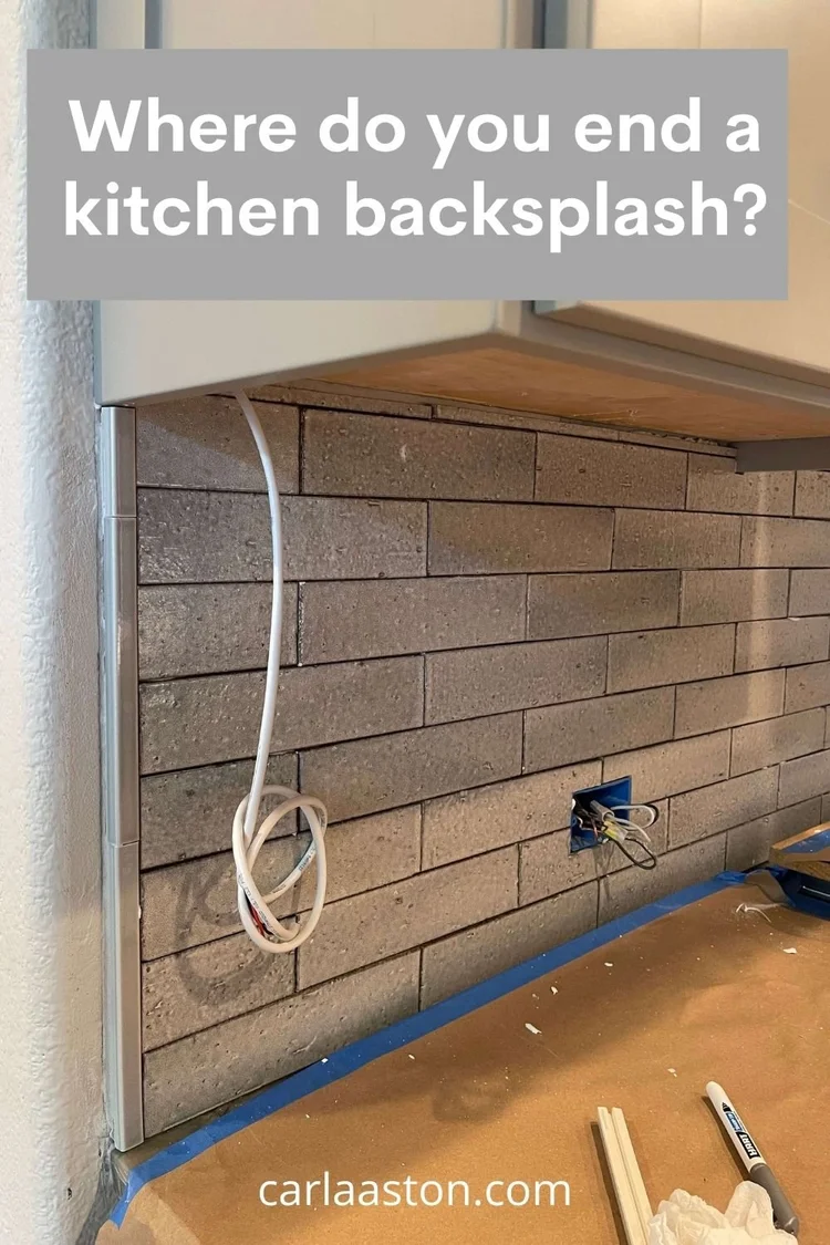 Where do you end a kitchen backsplash? — DESIGNED