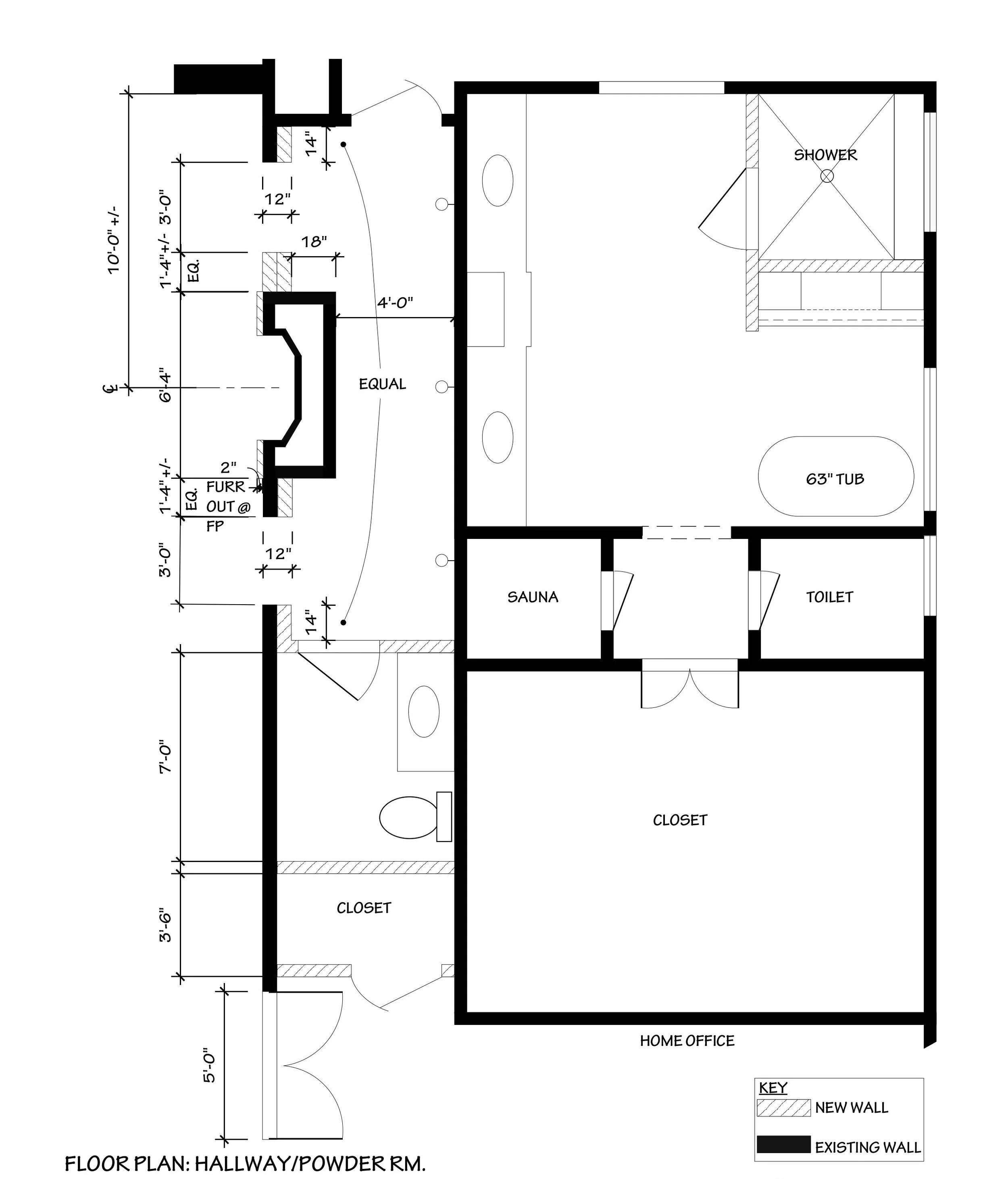 More Rooms Designed for a Remodel - Study and Powder Room — DESIGNED