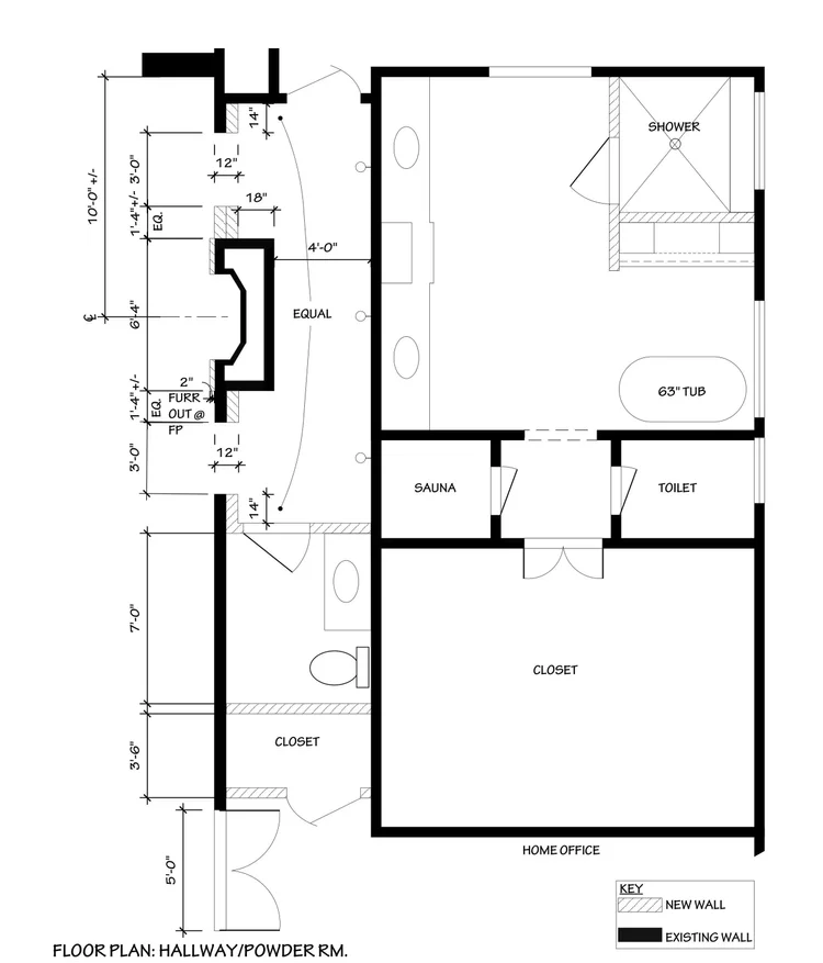 More Rooms Designed for a Remodel - Study and Powder Room — DESIGNED