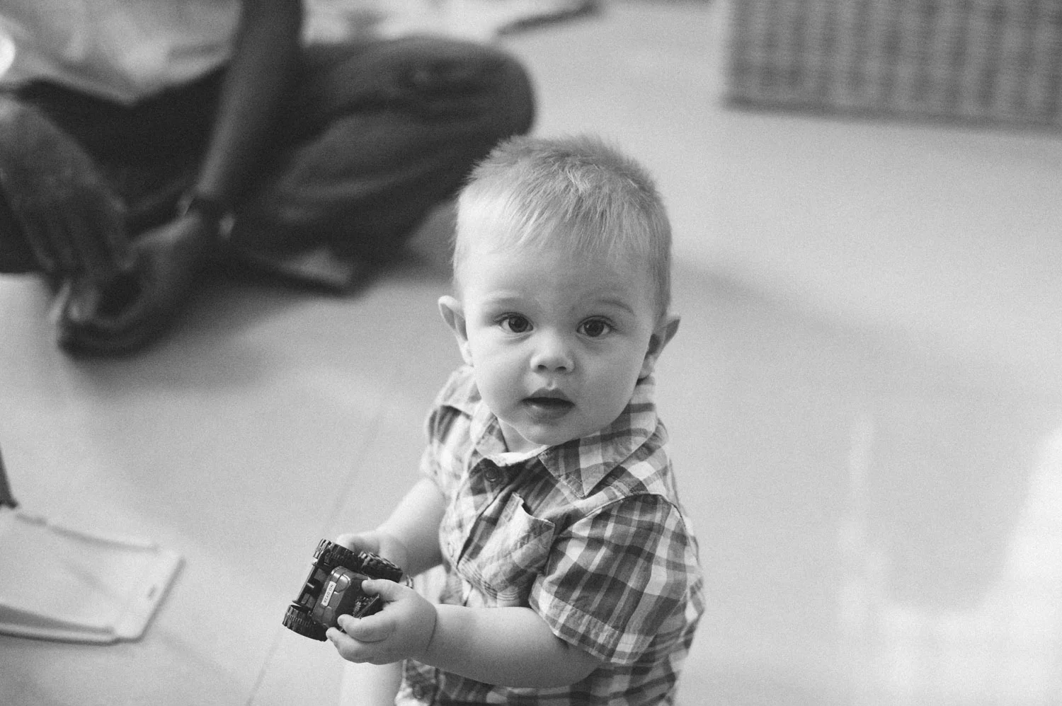 Caleb was a little overwhelmed by the loads of people, but he warmed up pretty quick!